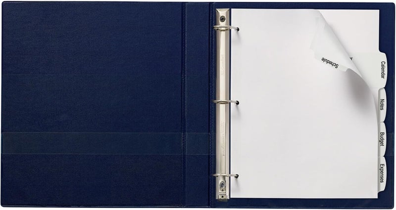 AVERY Big Tab Printable White Label Dividers with Easy Peel, 5 Tabs, 1 Set (14436) - Image 4