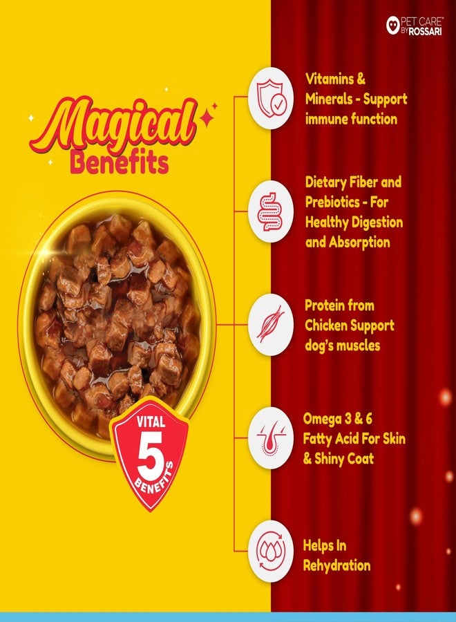 ZIPPY 1-12 Months Puppy Dog Food Chicken & Liver Chunks in Gravy of Real Chicken | Gravy Meal Helps Strengthen Dog’s Immune System| Minerals Contribute to Maintaining Strong Bones & Teeth (85g Pack) - Image 4