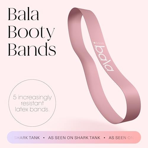 Bala Booty Bands Resistance Bands for Women & Men, 5-Pack - Elastic Exercise Bands for Working Out - Wrist, Ankle, Legs & Booty Bands - Workout Resistance Bands for Yoga, Pilates, Strength Training - Image 2