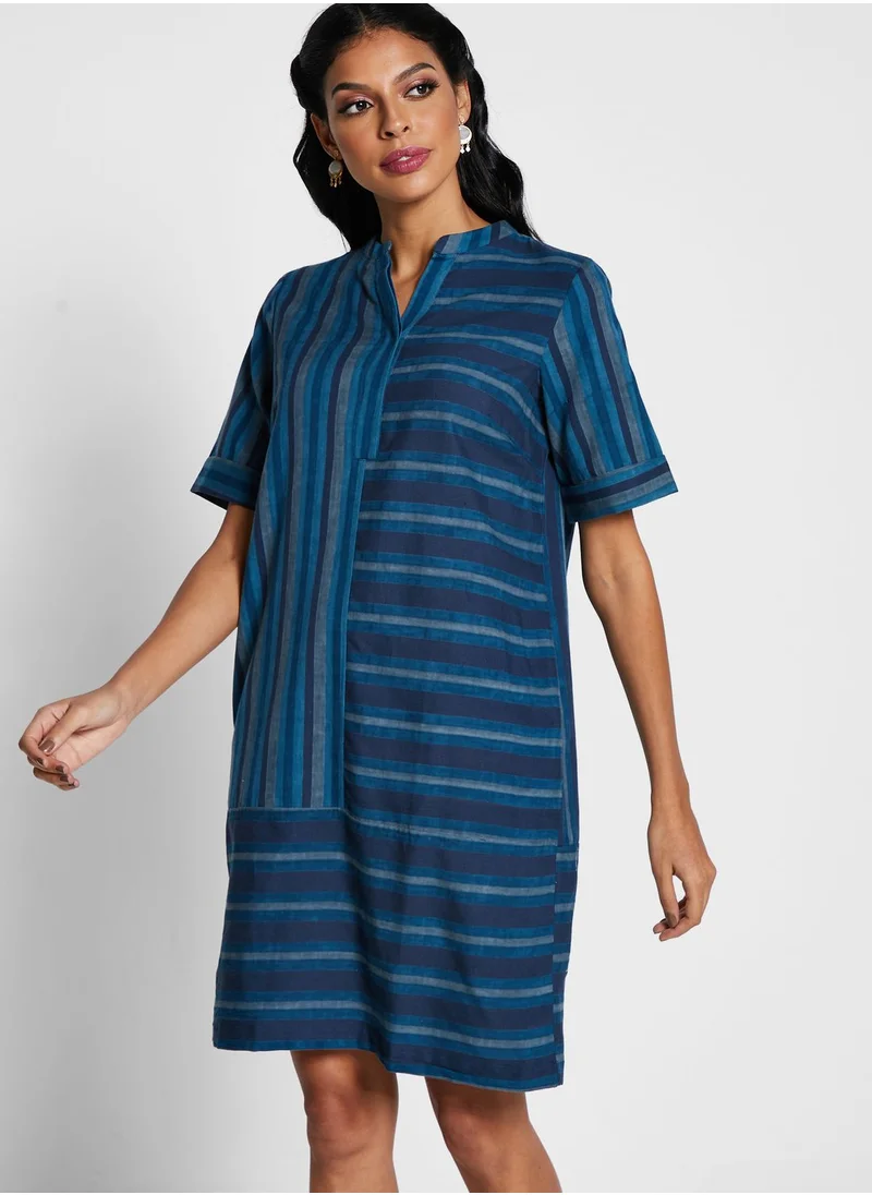 Fabindia Cotton Printed Knee Length Dress