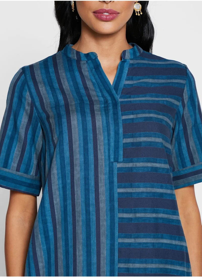 Fabindia Cotton Printed Knee Length Dress