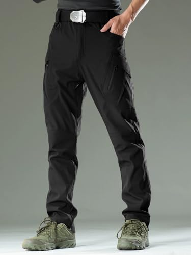 AUTIWITUA Men's Tactical Cargo Pants Water Resistant Lightweight Hiking Pants Outdoor Work Pants with Multi Pockets(No Belt) - Image 4