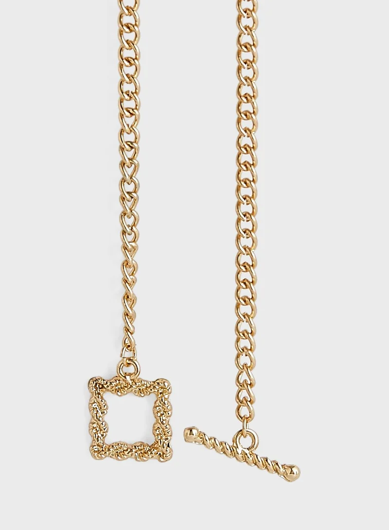 ELLA Toggle Chain Bracelet And Necklace Set