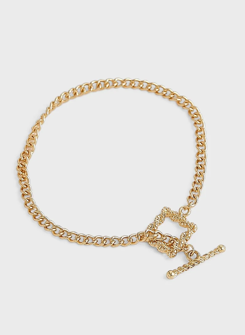 ELLA Toggle Chain Bracelet And Necklace Set