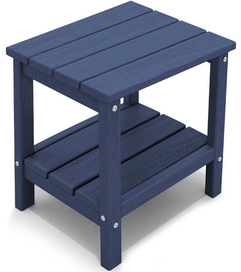KINGYES Double Side Table, Adirondack End Table- Navy - Image 1