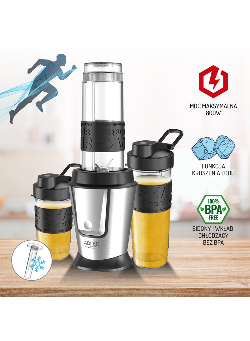 ADLER EUROPE Germany technology personal blender with cooling stick max power 800W 1 year warranty - Image 5