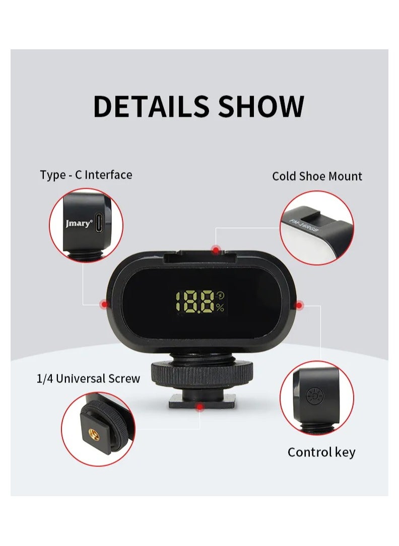Jmary FM-16 RGB Mini Video Lights LED Camera 360° Full-Colour Portable Photography Lighting Rechargeable Dimmable Panel Lamp With Clip Mount  - Image 3