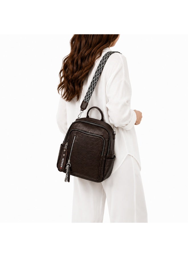 Women’s Convertible Shoulder Bag and Backpack with Multiple Zipper Pockets – Practical Everyday Bag for Work, College, Shopping and Travel - Image 5