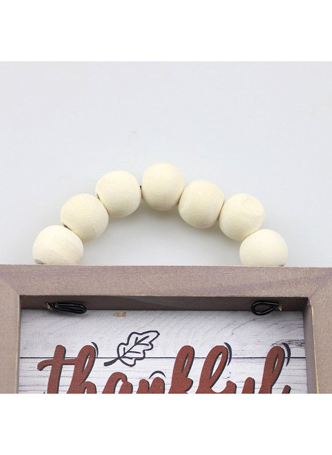 Generic Thanksgiving Wood Hanging Sign Letter Harvest Blessings Front Door Sign Wreath Door Hanger Sign for Wall Rustic Farmhouse Party Decoration  - Image 4