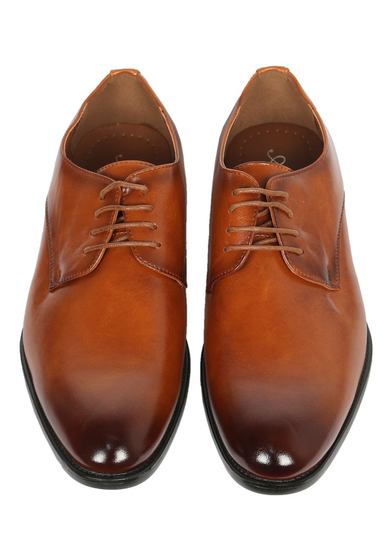Men's formal Lace up Tan - Image 2
