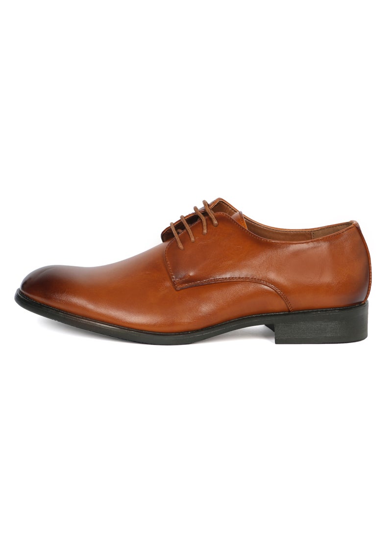 Men's formal Lace up Tan - Image 3