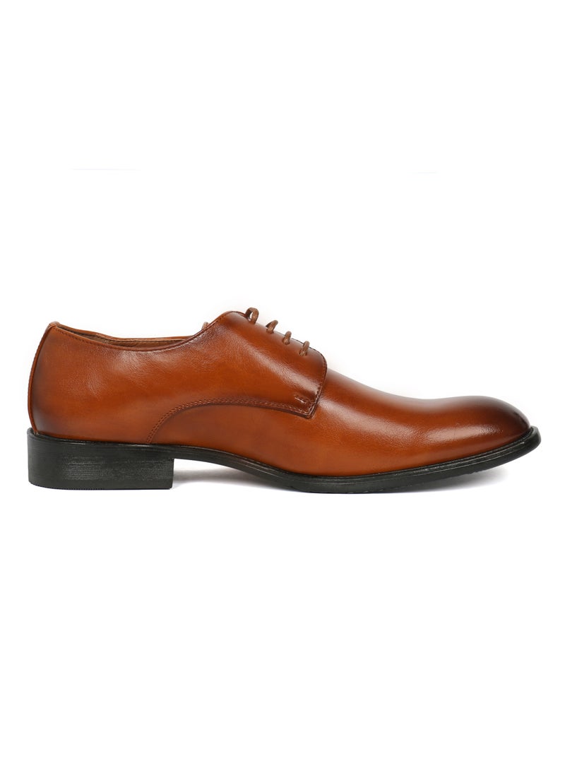 Men's formal Lace up Tan - Image 4