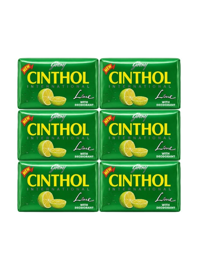Cinthol Godrej Cinthol Soap (Lime) 125g X 6Pcs - Image 1