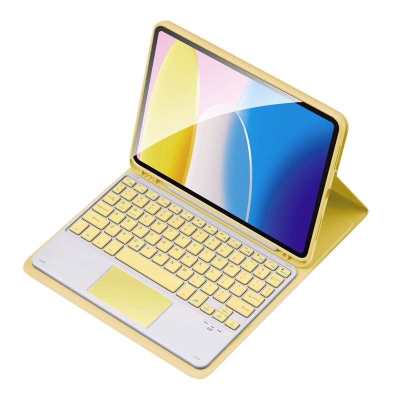 Wireless BT Keyboard USB Keypad with PU Leather Protecting Case for Tablet Compatible with iPad Air 4 10.9in/iPad Air5 10.9in/iPad Pro 11in(2018)/iPad 11in(2020)/iPad 11in(2021)/iPad 11in(2022) - Image 1