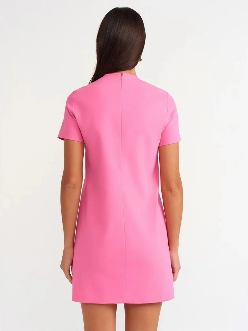 ديلفين DILVIN Seamless Mini Shift Dress With Zipper