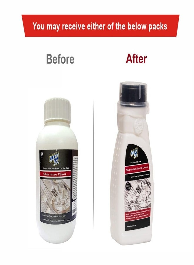 كلينسول سائل تنظيف الفضة Cleansol - 250 مل | منظف فوري للفضة ومزيل للبقع عن أدوات العبادة والأواني والمجوهرات | سائل تنظيف لامع للفضة والحلي - Image 3