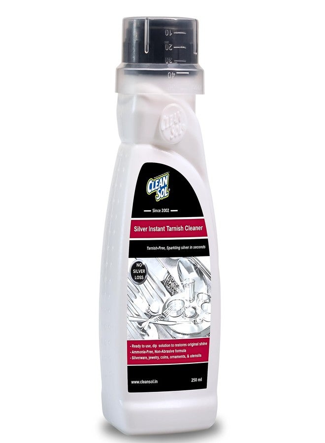 كلينسول سائل تنظيف الفضة Cleansol - 250 مل | منظف فوري للفضة ومزيل للبقع عن أدوات العبادة والأواني والمجوهرات | سائل تنظيف لامع للفضة والحلي - Image 2