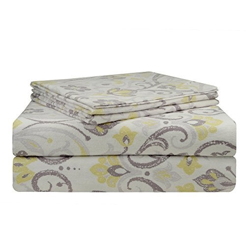 Pointehaven 200 GSM Flannel Sheet Set, Full, Meadow - Image 1