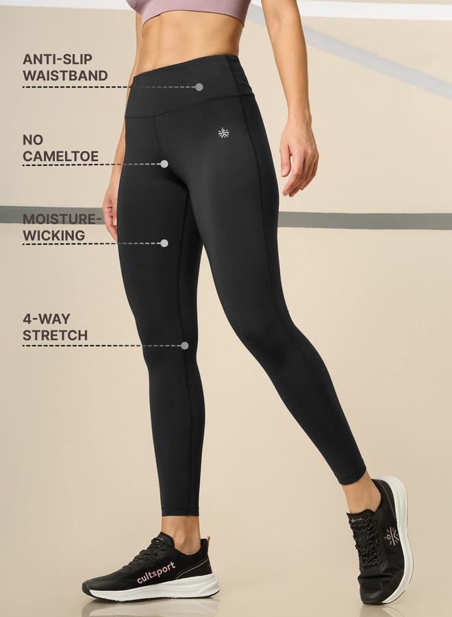 Cult Black All Day Performance Solid Tights - Image 5