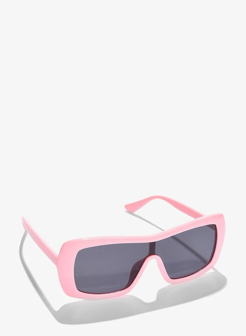 Haute Sauce Black Lens Pink Wayfarer Sunglasses