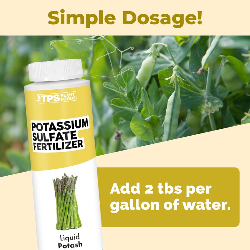 TPS NUTRIENTS Potassium Sulfate Fertilizer, Premium Potassium and Sulfur Plant Nutrient Blend, 8 oz (250mL) - Image 3