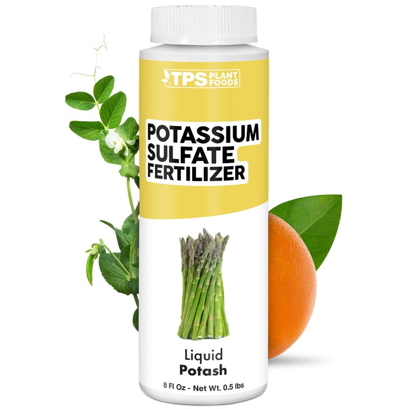 TPS NUTRIENTS Potassium Sulfate Fertilizer, Premium Potassium and Sulfur Plant Nutrient Blend, 8 oz (250mL) - Image 1