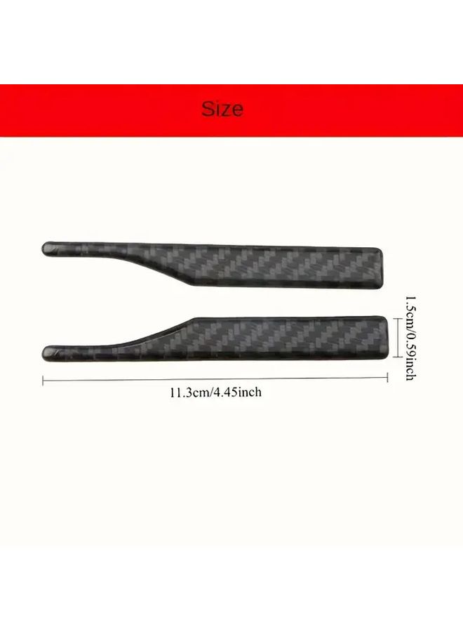 Carbon Fiber Scratch Strips For Rearview Mirror Protection Car Side Mirror - Image 2