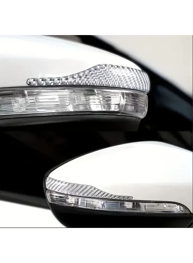 Carbon Fiber Scratch Strips For Rearview Mirror Protection Car Side Mirror - Image 1