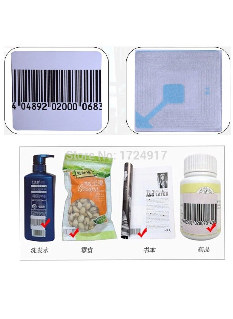 20 ROLLS Supermarket clothing anti-theft DE activatable/8.2MHZ 4*4cm/plain/roll - Image 2