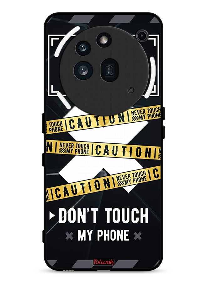Tolwak Nothing Phone (3a) Pro Protective Case Cover Caution Never Touch My Phone - Image 1