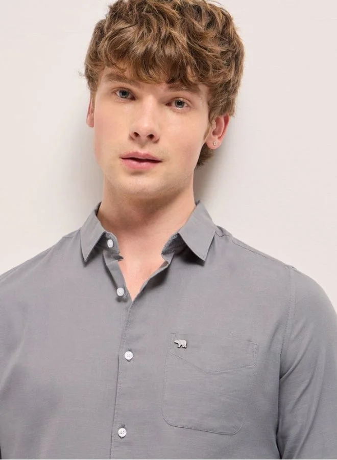 THE BEAR HOUSE Men's Shirt for Casual and Formal Wear | Classic Button-Down Style for Office, Daily Use, Travel, Events & All-Season Outfits | Versatile & Stylish Wardrobe Essential for Every Occasion