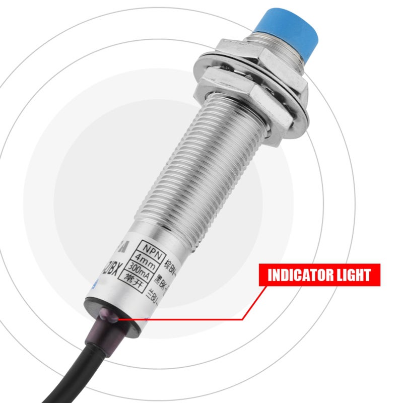 مستشعر القرب الحثي مفتاح خاص للطابعة ثلاثية الأبعاد مؤشر LED أحمر - حماية IP65 كشف غير تلامسي لأنظمة التحكم الآلي - Image 3