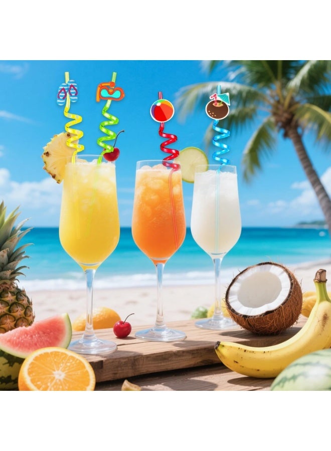 Party Drinking Straws with Assorted Designs for Kids and Students, 12-Pack - Image 2