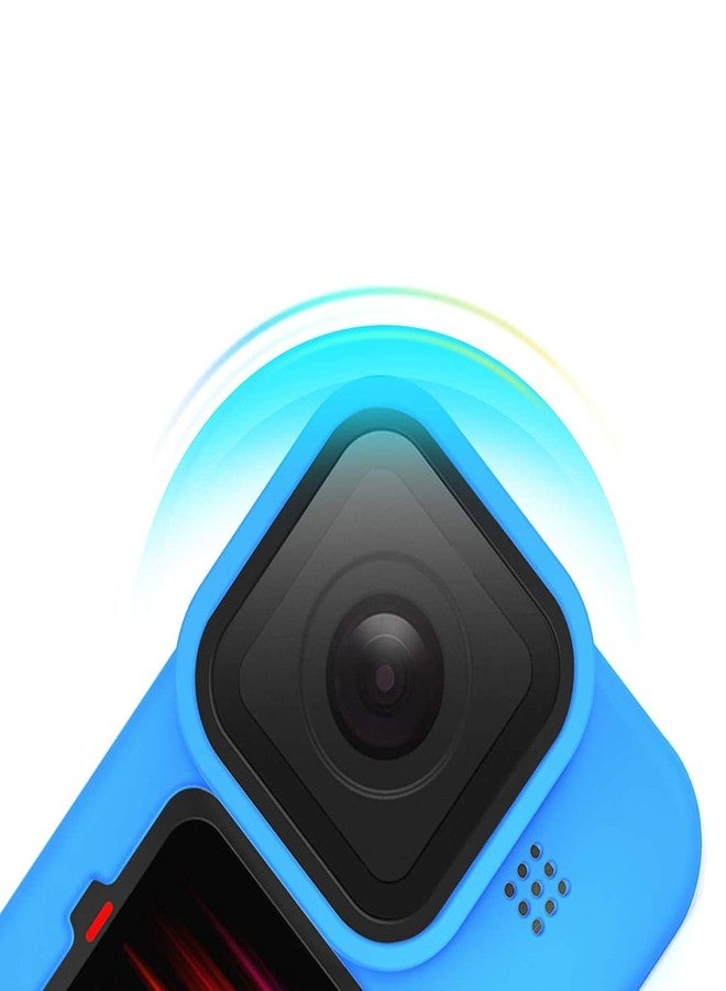 Action Pro Protective Silicone Cover with Lanyard and Cap Compatible with GoPro Hero- 9/10/11/12/13 Action Camera (Blue) - Image 5