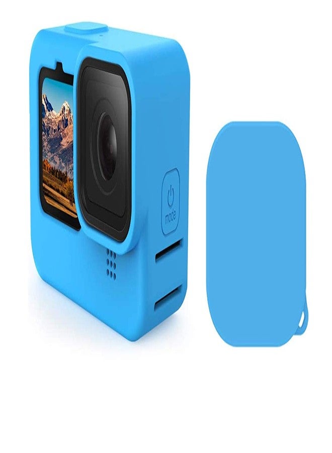 Action Pro Protective Silicone Cover with Lanyard and Cap Compatible with GoPro Hero- 9/10/11/12/13 Action Camera (Blue) - Image 3