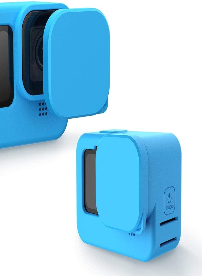 Action Pro Protective Silicone Cover with Lanyard and Cap Compatible with GoPro Hero- 9/10/11/12/13 Action Camera (Blue) - Image 4