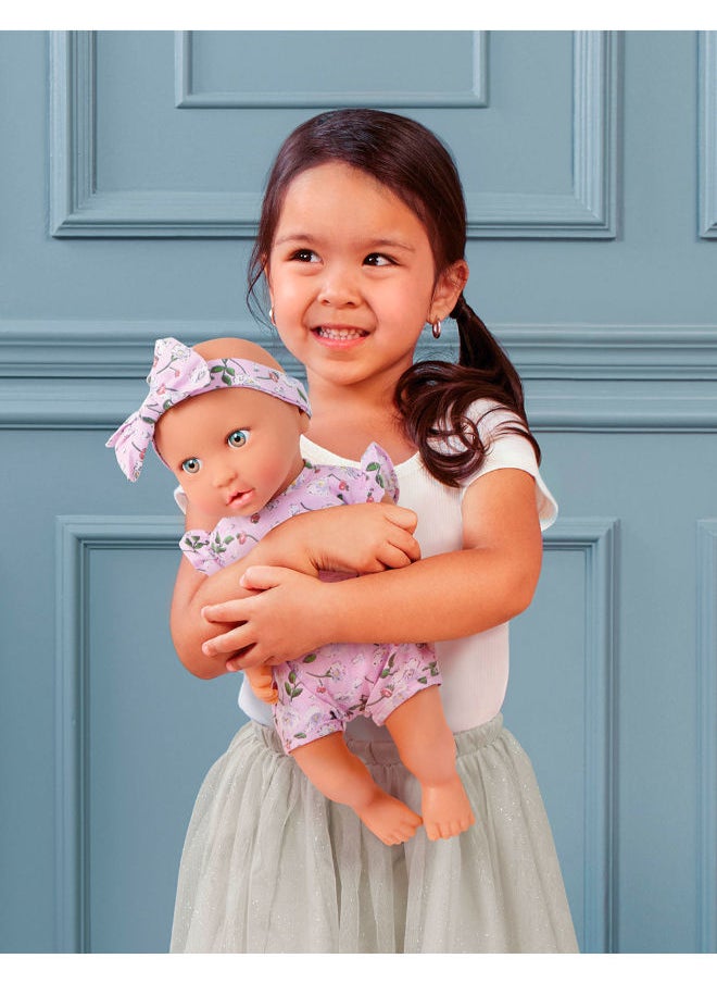 Lullababy 14" Doll With Floral & Headband  - Image 3