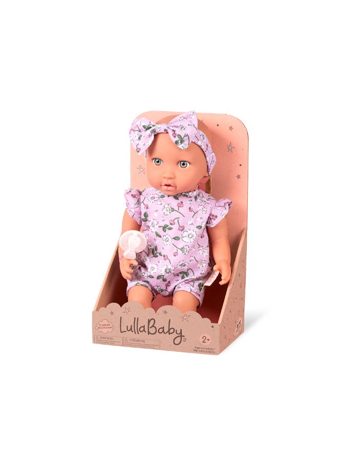 Lullababy 14" Doll With Floral & Headband  - Image 2