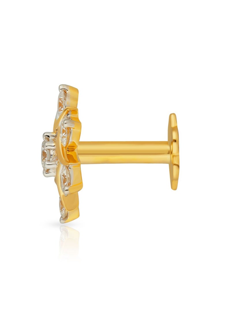 Malabar Gold and Diamonds 18 Karat 750 Purity Mine Diamond Nosepin for Womens MNGNNP0375 - Image 3