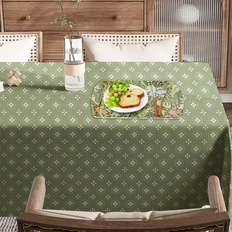 FYSUIMU 3 Pcs William Morris Floral Serving Tray Vintage Greenery Flower Handled Melamine Board Retro Botanical Serving Platter for Spring Home Party Food Supplies - Image 4
