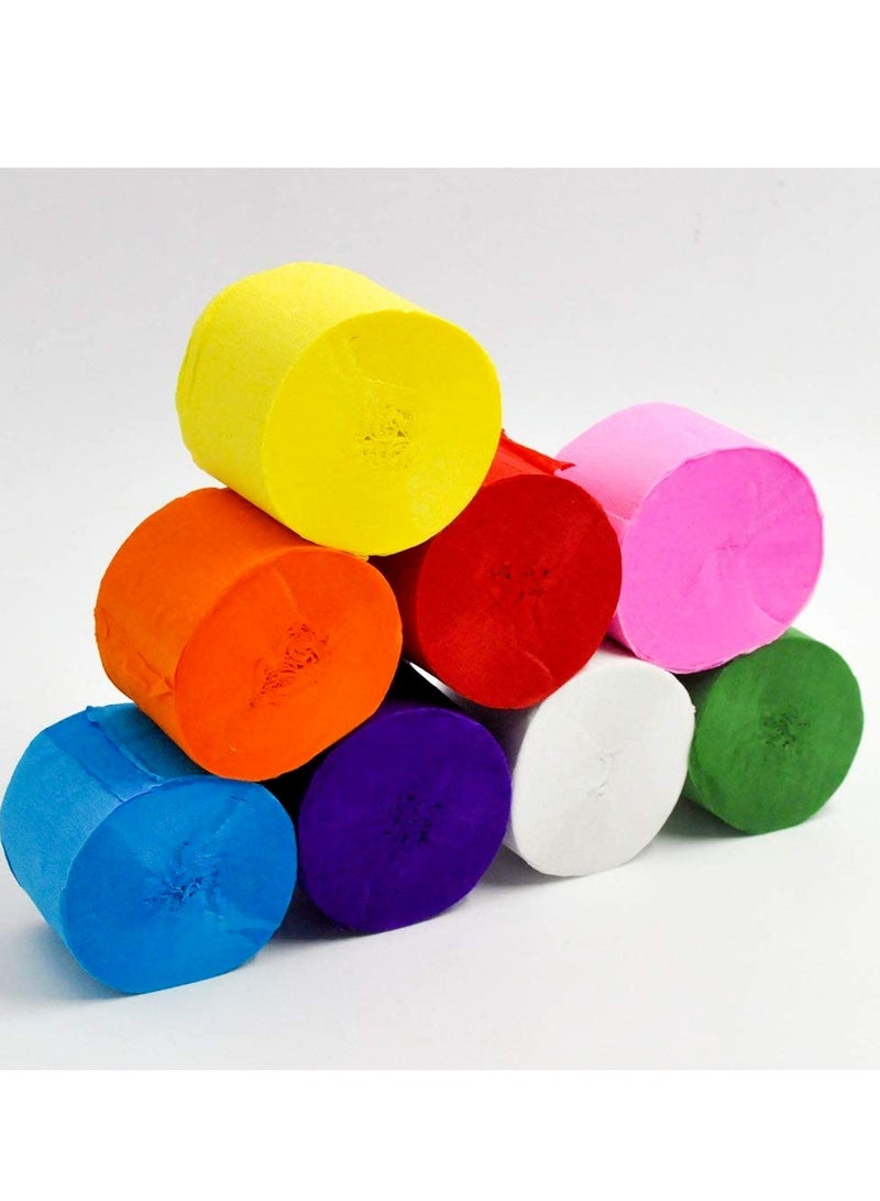 Terabyte CREPE PAPER STREAMER 1.5INCH (PACK OF 12) MULTICOLORS - Image 3