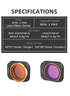 KASTWAVE ND Lens Filter Set for DJI Mini 3 Pro Accessories 4 Piece Filter Set Multi-Coated Filter Camera Lens Drone Camera Lens Accessories (ND4, ND8, ND16, ND32)  - Image 4