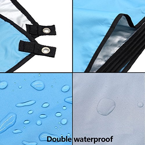 WoneNice 10x10 FT Waterproof Camping Tarp, Lightweight UV Protection Camping Cover for Tents, Beach, Picnics, Car and Adventure, Army Green - Image 4