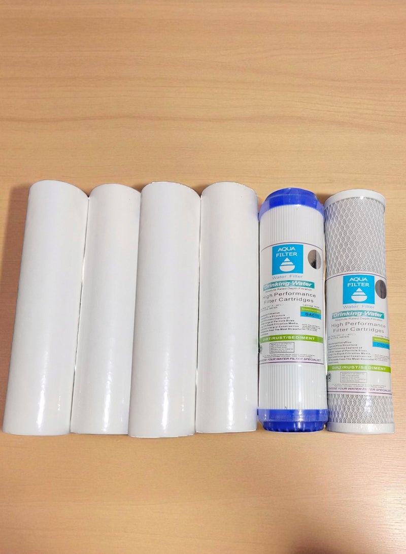 Aqua Water filter candles sufficient for up to 12 months 6 pieces