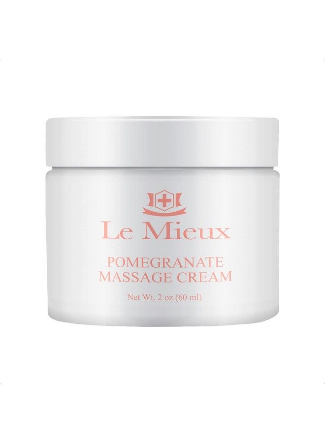 Le Mieux Pomegranate Massage Cream Aromatic Moisturizing Neck & Face Massage Cream With Algae Hyaluronic Acid & Botanical Oils No Parabens Or Sulfates (2 Oz / 60 Ml) - Image 2
