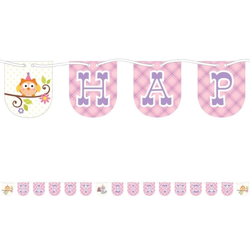 كرييتف كونفيرتينج هابي وودلاند فتاة على شكل شريط راية 7 بوصة الحجم - Image 2