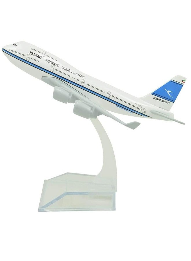Breatoi 1:400 Die-Cast Metal Plane Model Toy Aircraft (16 cm) with Stand | Collectible Vehicle | Kuwait Airways - B747 - Image 1