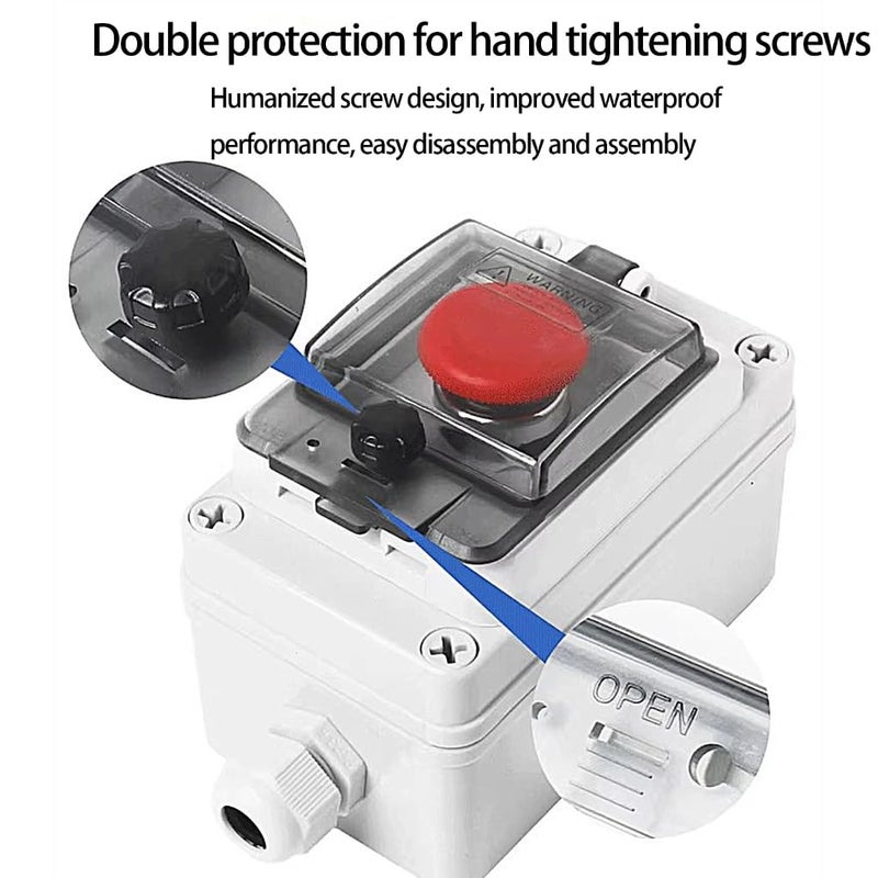 Crisis Stop Button Change Waterproof ABS Electrical Device for Outdoor Installations and Quick Power Break - Image 3