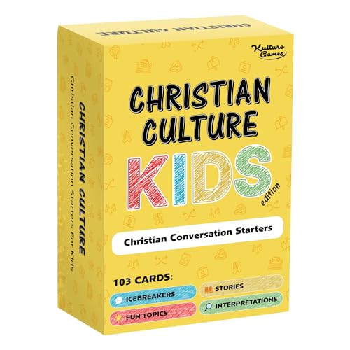 Kulture Games Bible Conversation Cards for Kids Christian Family Games Faith Based Educational Card Games Sunday School Christian Gifts Learning Ages 6 - Image 1
