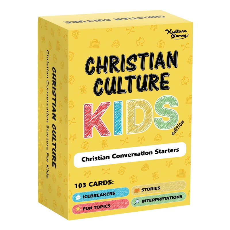 Kulture Games Bible Conversation Cards for Kids Christian Family Games Faith Based Educational Card Games Sunday School Christian Gifts Learning Ages 6 - Image 3